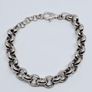 Bracciale donna catena argento 925% rodiato