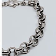 Bracciale donna catena argento 925% rodiato