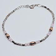 Bracciale donna argento 925% con pepite e pietre