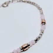 Bracciale donna argento 925% con pepite e pietre