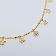 Collana donna argento 925% con stelline