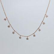 Collana donna argento 925% con stelline