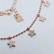 Collana donna argento 925% con stelline