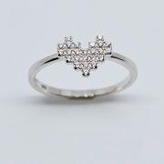 Anello in argento con cuore