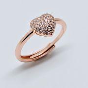 Anello in argento a cuore