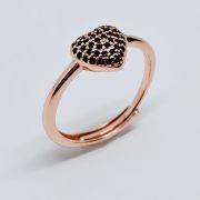Anello in argento a cuore