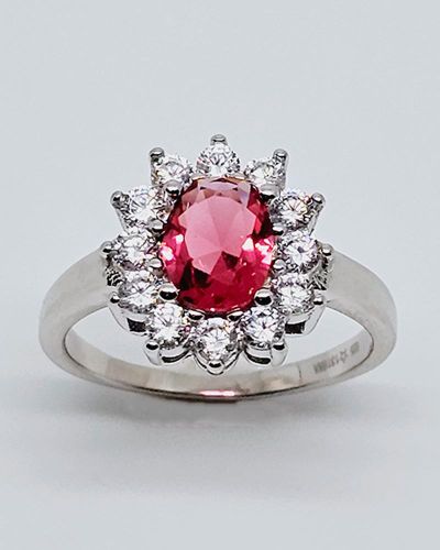Anello in argento a fiore modello Kate