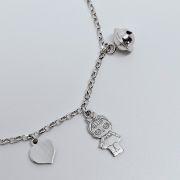 Bracciale donna argento 925% con charms
