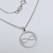 Collana donna argento 925% con infinito