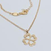 Collana donna argento 925% con quadrifoglio