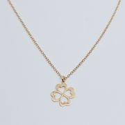 Collana donna argento 925% con quadrifoglio