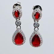 Orecchini in argento pendenti con pietre