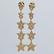Orecchini in argento pendenti con stelle