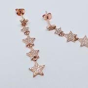 Orecchini in argento pendenti con stelle