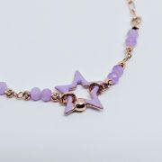 Bracciale donna con pietre, stella e quadrifoglio