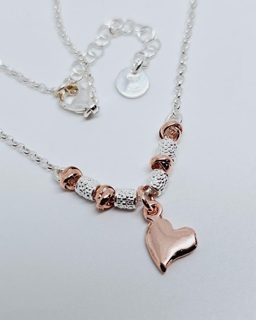 Collana donna argento 925% con charms