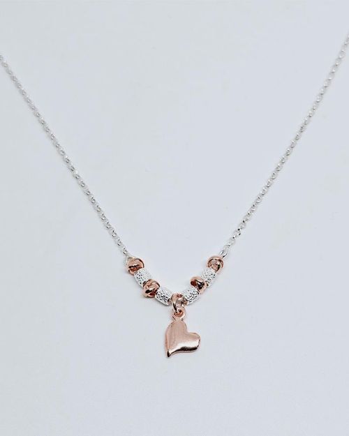 Collana donna argento 925% con charms