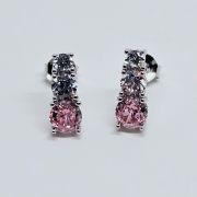 Orecchini trilogy in argento con pietre