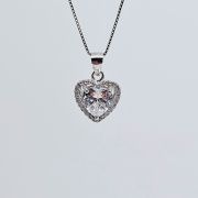 Parure donna cuore in argento 925%