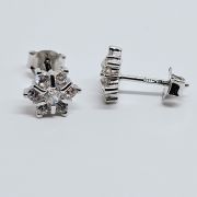Parure donna fiore in argento 925%