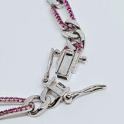 Bracciale donna catena argento 925% con pietre