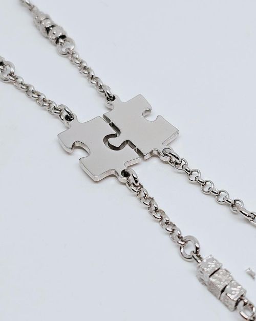 Bracciale puzzle divisibile in argento 925%