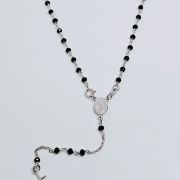 Collana rosario argento 925%