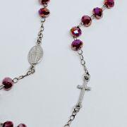 Collana rosario argento 925%