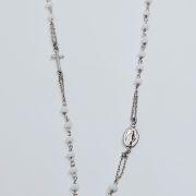 Collana rosario argento 925%