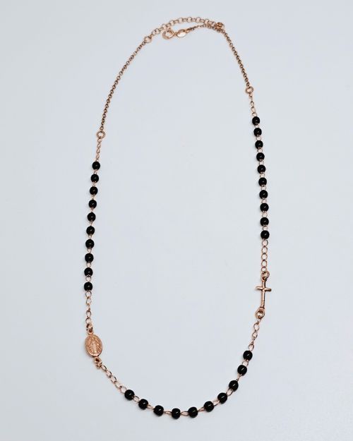 Collana rosario argento 925%