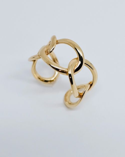 Anello donna in argento 925% catena