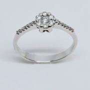 Anello magic donna in oro 750% con diamanti sul gambo 0.26ct