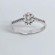 Anello magic donna in oro 750% con diamanti sul gambo 0.26ct