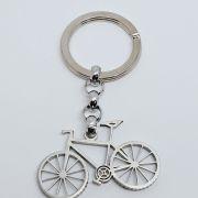 Portachiavi in acciaio con bicicletta