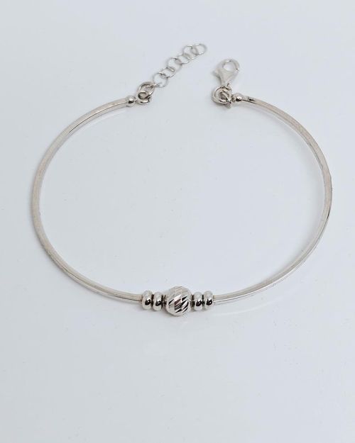Bracciale rigido in argento 925%