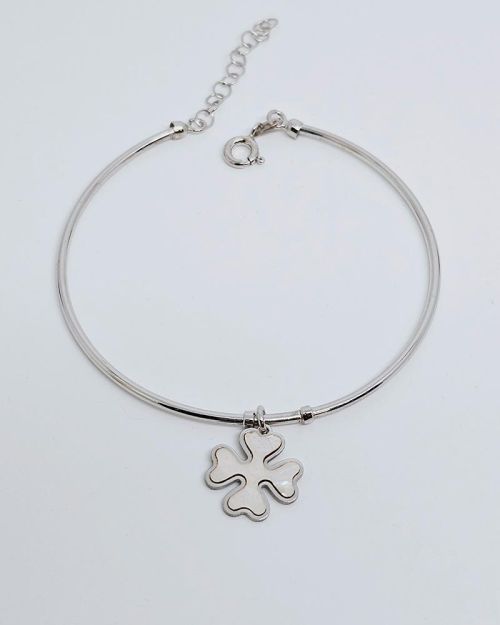 Bracciale rigido in argento 925%