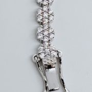 Bracciale 18cm in argento 925% con pavè di zirconi