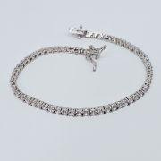 Bracciale tennis 18cm in argento 925% zirconi 2,3mm