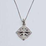 Collana uomo argento 925% con rosa dei venti