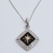 Collana uomo argento 925% con rosa dei venti