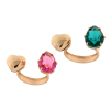 Anello in argento rosato con cuore e pietra