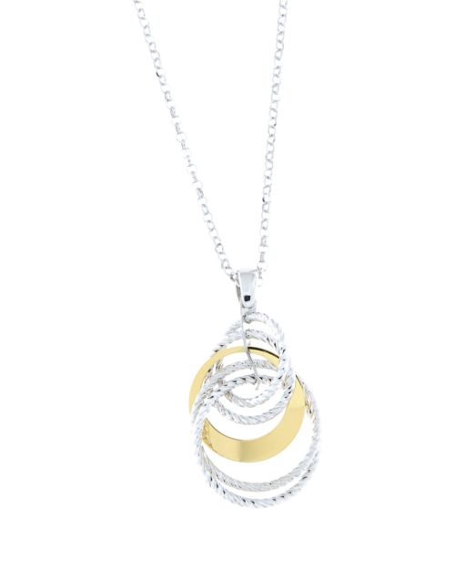 Collana in argento donna bicolore