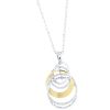 Collana in argento donna bicolore