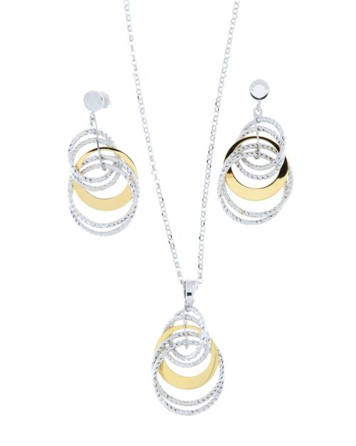 Collana in argento donna bicolore
