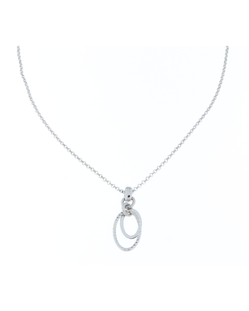 Collana Personalizzata In Argento 925 Con Ciondolo Disco Cerchio 1 Pollice – Regalo Incidibile