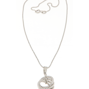 Collana donna con ciondolo in argento 925 rodiata