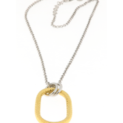 Collana donna con ciondolo in argento 925 dorato