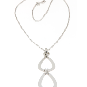 Collana donna con ciondolo in argento 925 rodiata