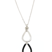 Collana donna con ciondolo in argento 925 rodiata